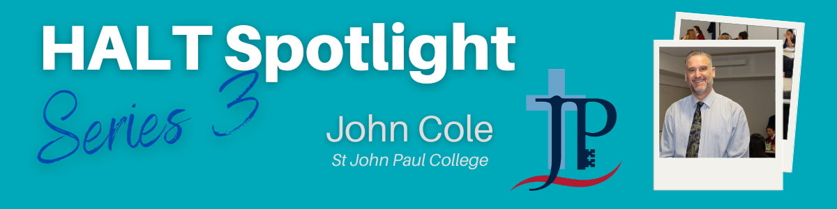 Article Header Spotlight on a HALT John Cole