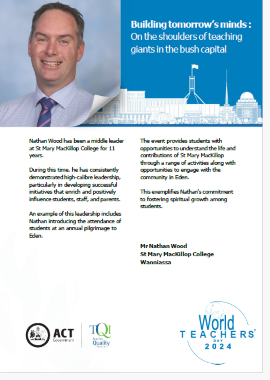 Nathan Wood - St Mary MacKillop College