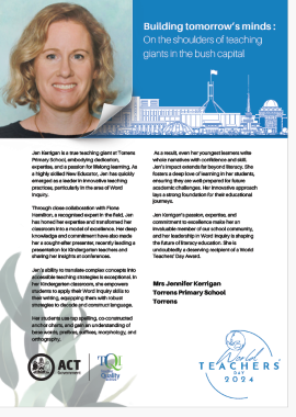 Jen Kerrigan - Torrens Primary School