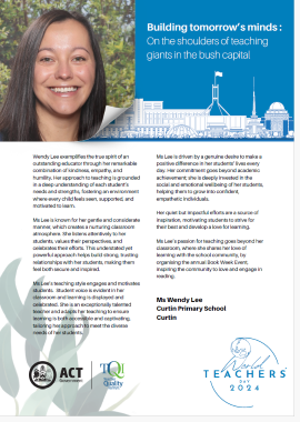 Wendy Lee - Curtin Primary School