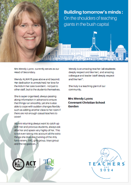 Wendy Lyons - Covenant Christian School
