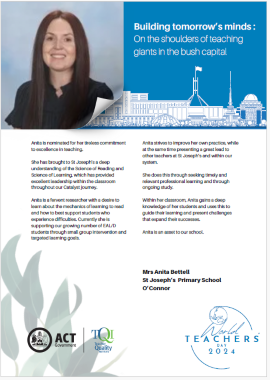 Anika Bettell - St Jospeph's Primary