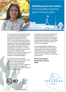 Ferzana Shaikh - Duffy Primary School